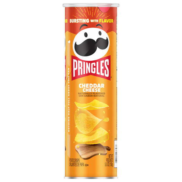 Pringles Cheddar Cheese Potato Crisps Chips