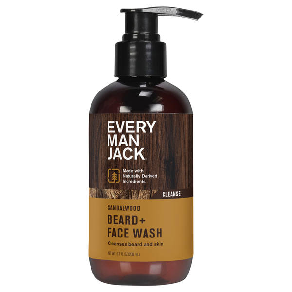 Every Man Jack Beard + Face Wash Sandalwood