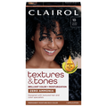 Clairol Textures & Tones Zero Ammonia Permanent Hair Color Silken Black 1B
