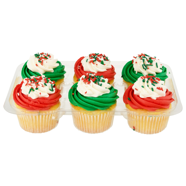 Giant Bakery Christmas Vanilla Cupcakes