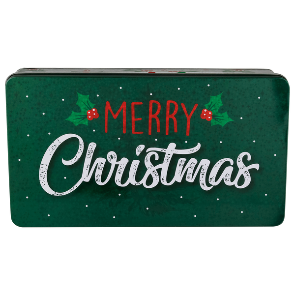 The Tin Box Company Holiday Merry Christmas Rectangular Tin