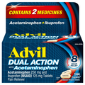 Advil Dual Action Acetaminophen + Ibuprofen Pain Relief Caplets