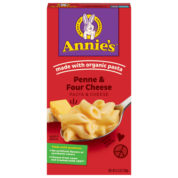 Annie's Homegrown Pasta Penne & Four Cheese Organic