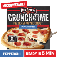 Red Baron Crunch Time Pizzeria Style Crust Pepperoni Pizza Frozen