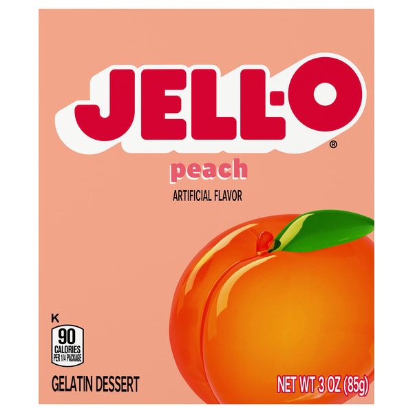 Jell-O Peach Flavored Gelatin Dessert Mix