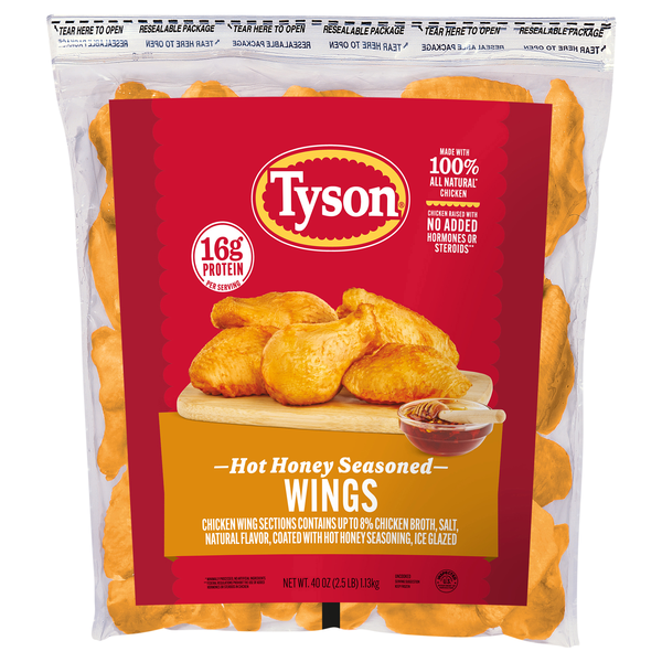 Tyson Hot Honey Frozen Chicken Wings Frozen