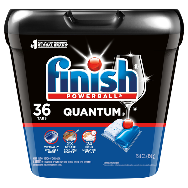 FINISH Powerball Quantum Automatic Dishwasher Detergent Tabs - 36 ct