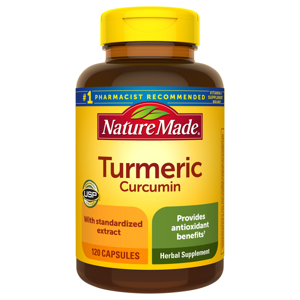 Nature Made Turmeric Curcumin Herbal Supplement Capsules