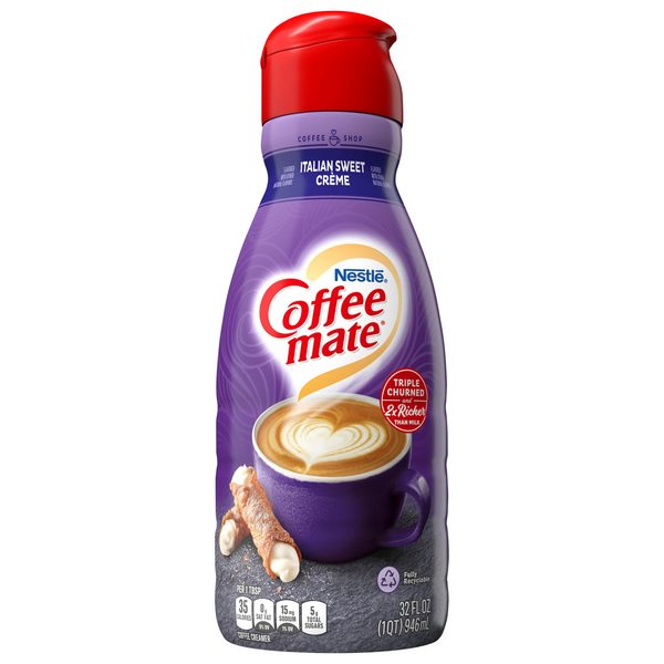 Save on Nestle Coffeemate Flavored Coffee Creamer Italian Sweet Creme