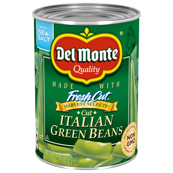 Del Monte Cut Green Italian Beans with Sea Salt