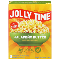 Jolly Time Jalapeno Butter Microwave Popcorn - 6 ct