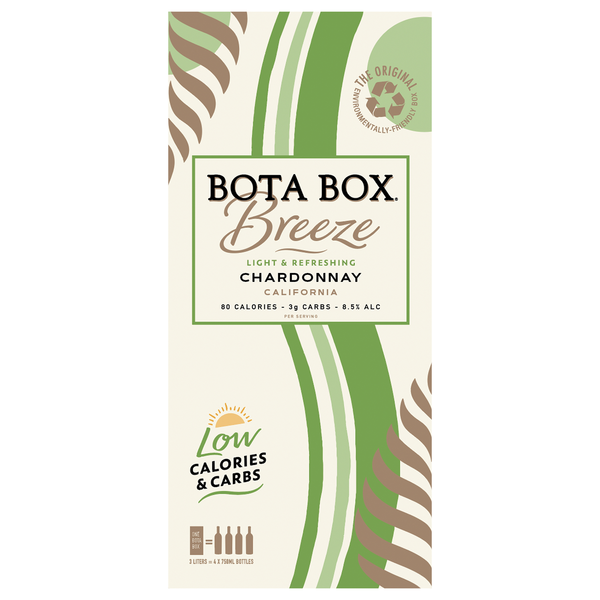 Bota Box Breeze California Chardonnay Wine - 4 pk