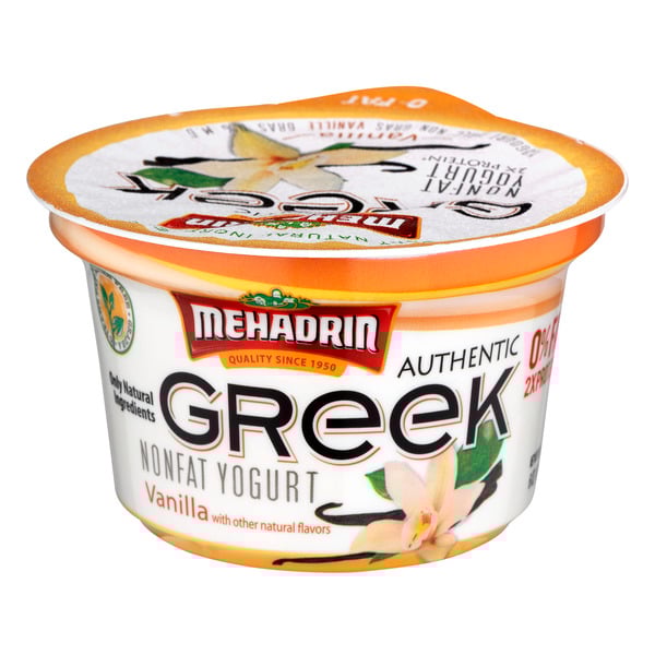 Mehadrin Non Fat Vanilla Greek Yogurt
