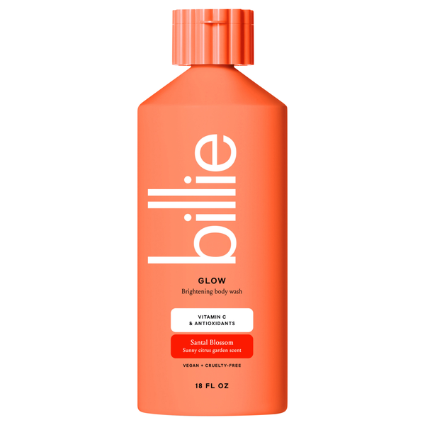 Billie Glow Bright Citrus Woods Scent Brightening Body Wash