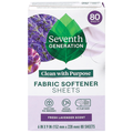 Seventh Generation Fresh Lavender Scent Fabric Softener Dryer Sheets