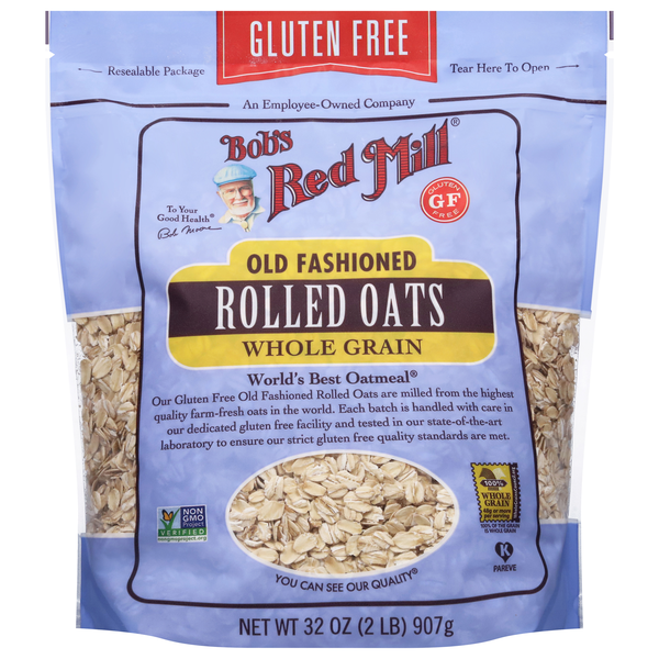Bob's Red Mill Gluten Free Whole Grain Old Fashioned Rolled Oats