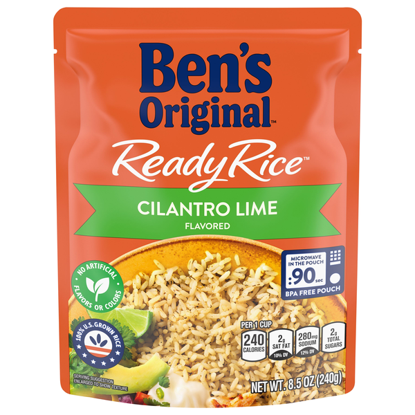 Ben's Original 90 Second Microwave Ready Rice Cilantro Lime Flavored