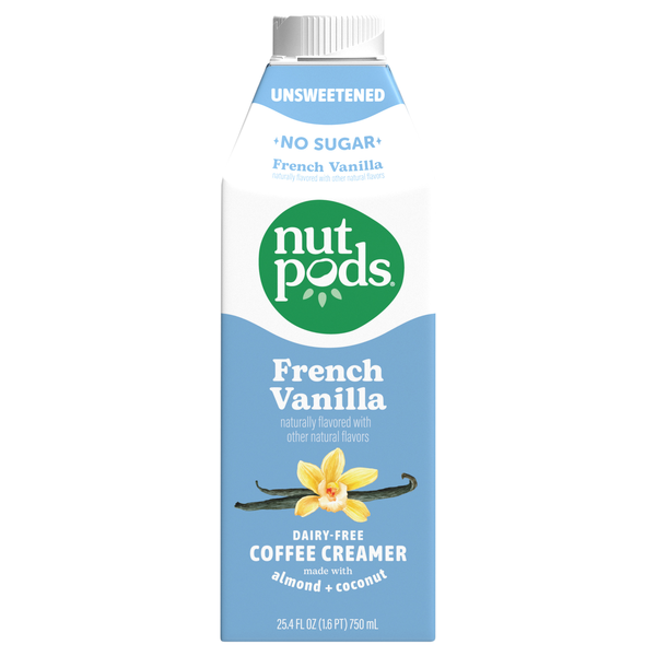 nutpods Dairy Free Unsweetened French Vanilla Almond + Coconut Creamer