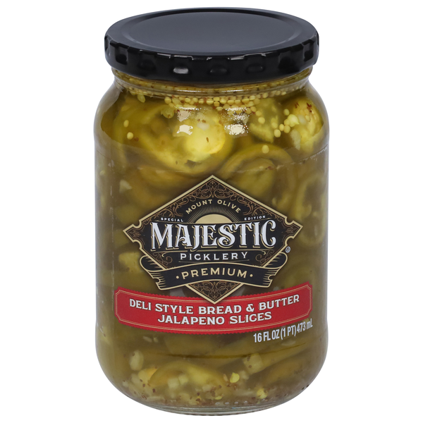 Mt. Olive Majestic Picklery Deli Style Bread & Butter Jalapeno Slices