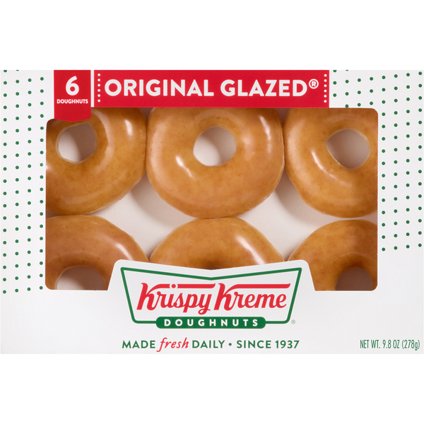 Krispy Kreme Original Glazed Donuts - 6 ct