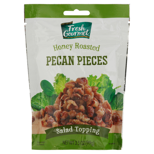 Fresh Gourmet Honey Roasted Pecan Pieces Salad Topping