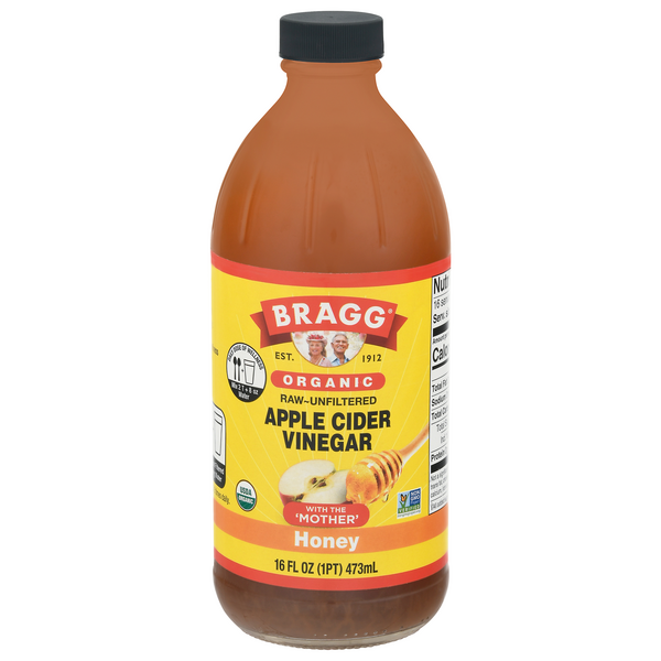 Bragg Organic Raw Unfiltered Honey Apple Cider Vinegar