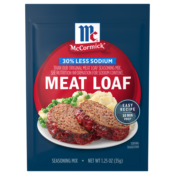 McCormick 30% Less Sodium Meat Loaf Seasoning Mix Packet