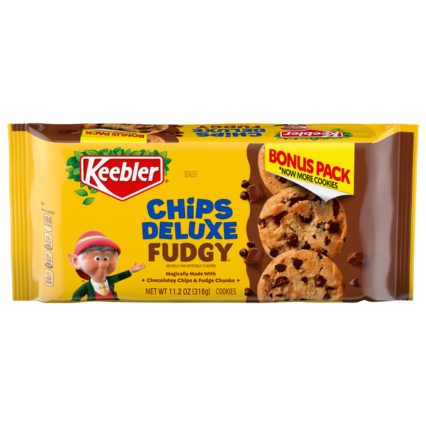 Keebler Chips Deluxe Fudgy Cookies