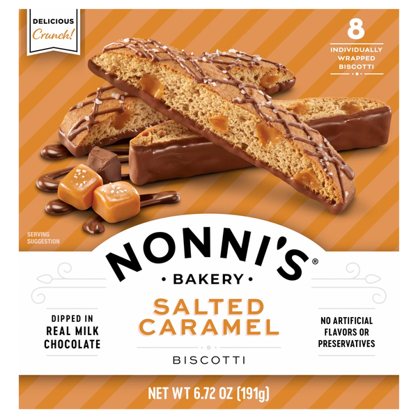 Nonni's Salted Caramel Biscotti - 8 ct