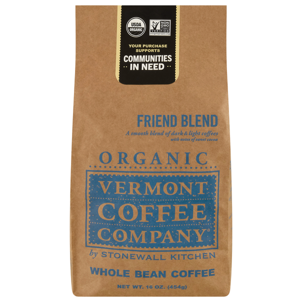 Vermont Coffee Company Organic Friend Blend Whole Bean Coffee