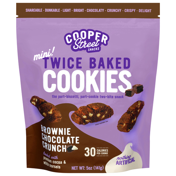 Cooper Street Mini Brownie Chocolate Crunch Twice Baked Cookies