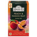 Ahmad Peach & Passion Fruit with Fruit Pieces Flavored Black Tea Bags