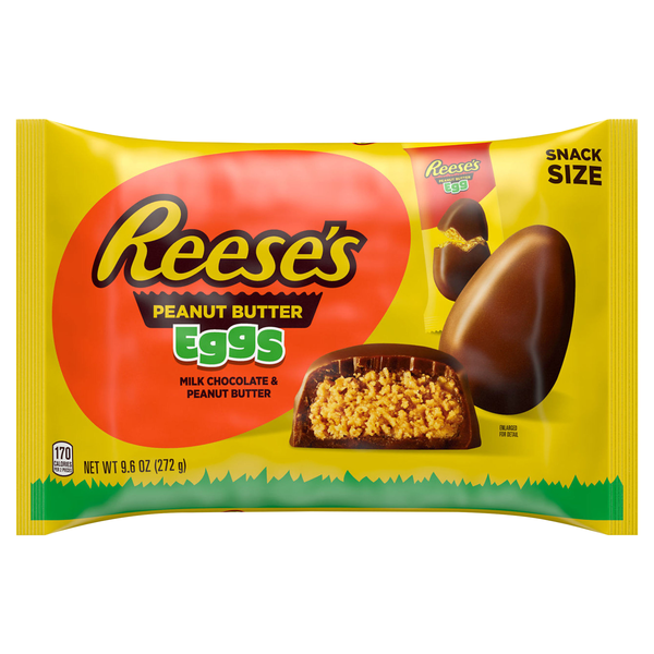 Reese's Milk Chocolate Peanut Butter Cup Eggs Easter Candy Snack Size