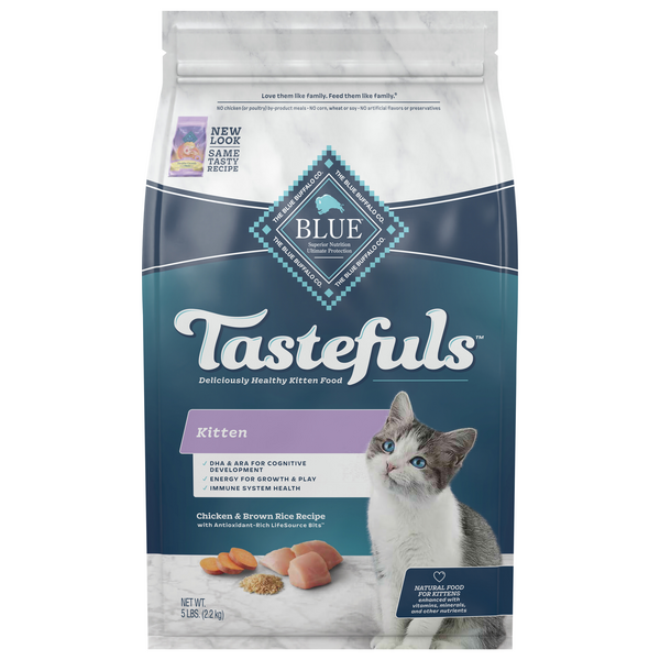 BLUE Tastefuls Chicken & Brown Rice Dry Kitten Food