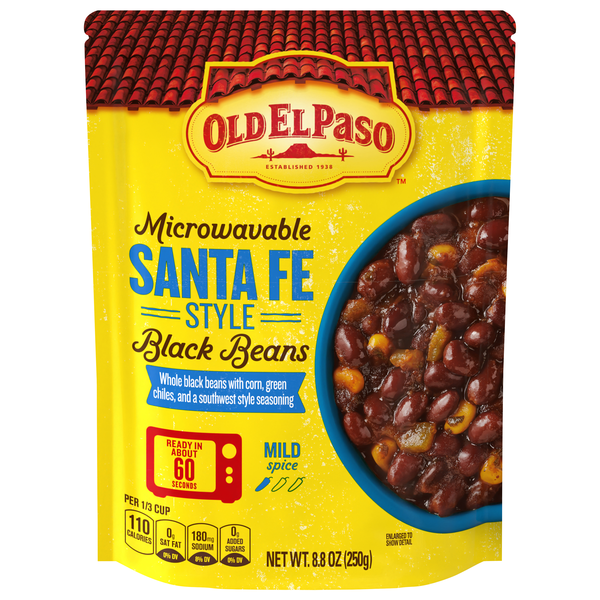 Old El Paso Microwavable Santa Fe Style Mild Spice Black Beans