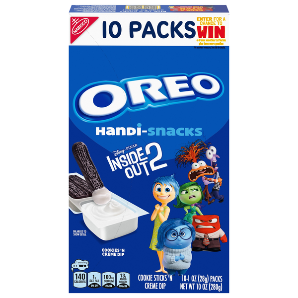 Handi-Snacks OREO Cookie Sticks 'n Creme Dip Packs - 10 ct