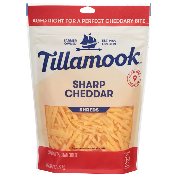 Tillamook Farmstyle Fine Cut Shredded Sharp Cheddar Cheese