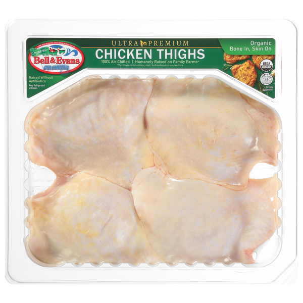 Bell & Evans Organic Free Range Chicken Thighs Fresh