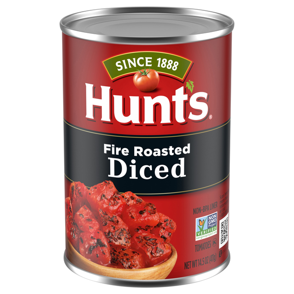 Hunt's 100% Natural Fire Roasted Diced Tomatoes