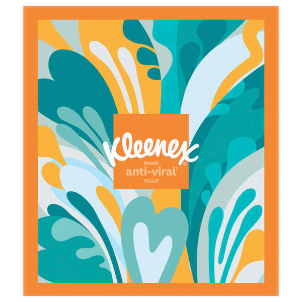 Kleenex Anti-Viral 3-Ply Facial Tissue Cube Box