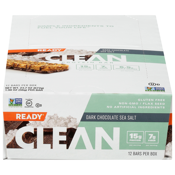 Save on Ready Clean Dark Chocolate Sea Salt 15g Protein Bar - 12 ct Order  Online Delivery | GIANT