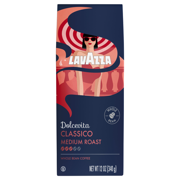 LavAzza Classico Medium Roast Whole Bean Coffee