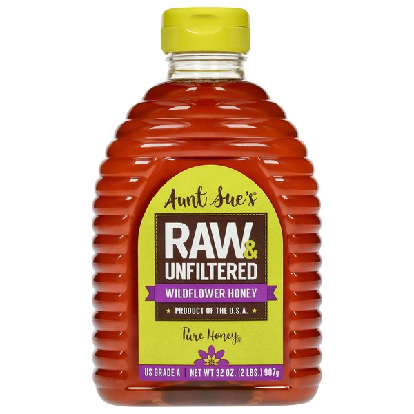 Aunt Sue's Raw & Unfiltered Wildflower Honey