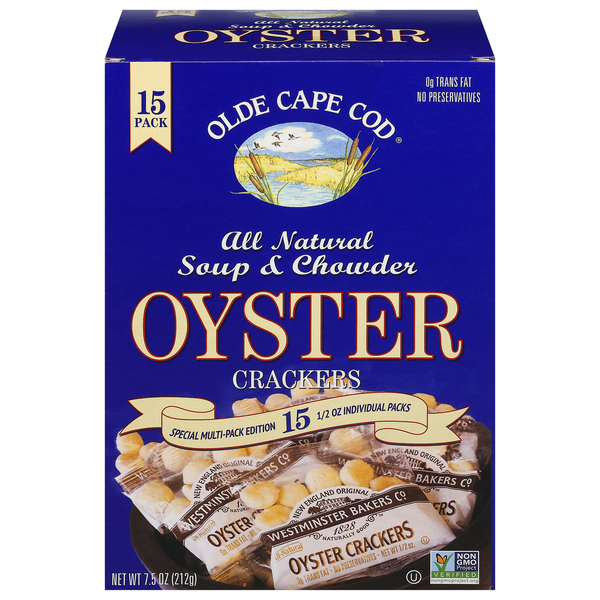 Olde Cape Cod All Natural Soup & Chowder Oyster Cracker Packs - 15 ct