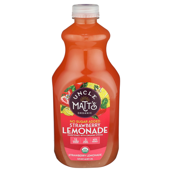 Save on Uncle Matt's Organic Strawberry Lemonade No Sugar Added Order