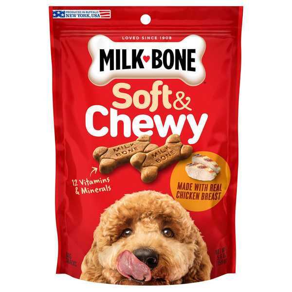 Milk-Bone Chicken Recipe Soft & Chewy Dog Treats