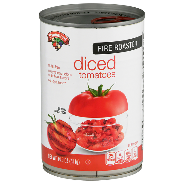Hannaford Fire Roasted Diced Tomatoes