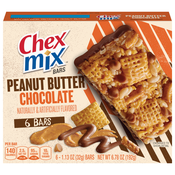 Save on Chex Mix Bars Peanut Butter Chocolate 6 ct Order Online