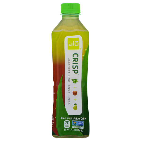 Alo Crisp Aloe Vera Juice Drink Fuji Apple + Pear
