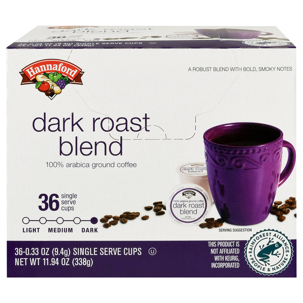 Hannaford Dark Roast Blend Coffee K-Cup Pods
